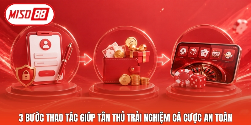 3 bước thao tác giúp tân thủ trải nghiệm cá cược an toàn
