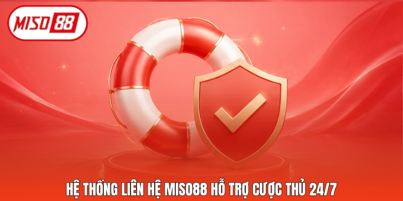 Hệ thống liên hệ Miso88 hỗ trợ cược thủ 24/7